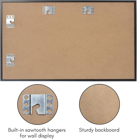 حافظة عرض سيارة لعبة Americanflat مع زجاج مقاوم للكسر - شاشة عرض سيارة لعبة مقاس 11 × 18 تحمل ما يصل إلى 30 سيارة لعبة - مجموعة صورة ظلية - حافظات عرض مثبتة على الحائط للمقتنيات - أسود in Kuwait