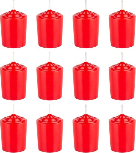 SRG Silver Unscented 15 Hours Votive Candles Pack of 12 in Saudi Arabia