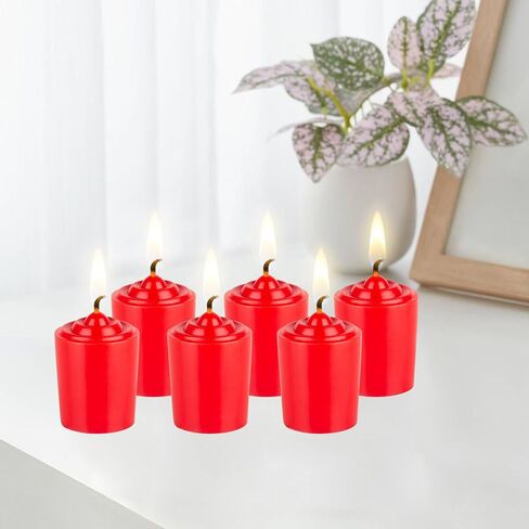 SRG Silver Unscented 15 Hours Votive Candles Pack of 12 in Saudi Arabia