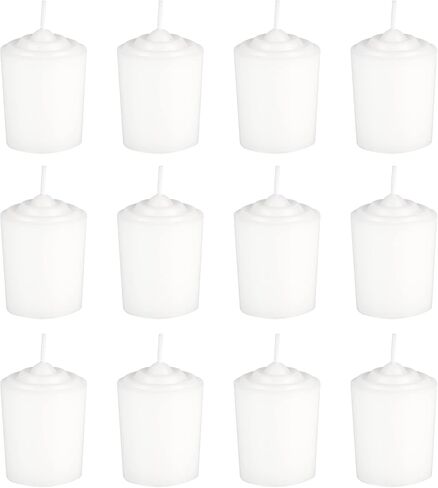 SRG Silver Unscented 15 Hours Votive Candles Pack of 12 in Saudi Arabia