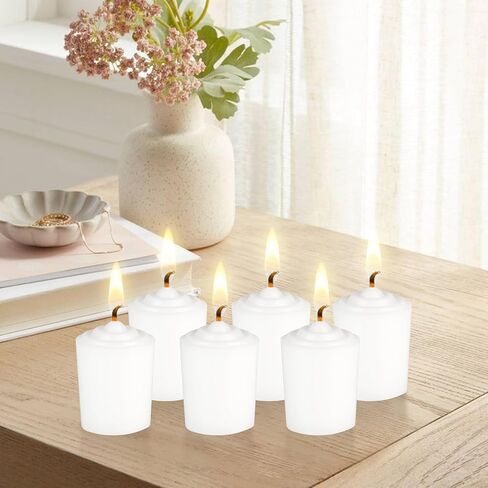 SRG Silver Unscented 15 Hours Votive Candles Pack of 12 in Saudi Arabia