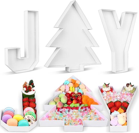3 قطع من الورق المقوى القابل للتعبئة من أجل Charcuterie مقاس 10 بوصات على شكل شجرة عيد الميلاد، علبة قابلة للتعبئة، حلويات الشوكولاتة، حلوى كب كيك، صندوق ورقي لمستلزمات حفلات عيد الميلاد المزخرفة in Kuwait
