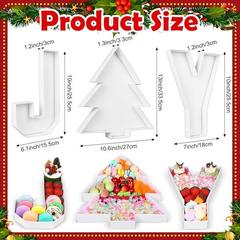 3 قطع من الورق المقوى القابل للتعبئة من أجل Charcuterie مقاس 10 بوصات على شكل شجرة عيد الميلاد، علبة قابلة للتعبئة، حلويات الشوكولاتة، حلوى كب كيك، صندوق ورقي لمستلزمات حفلات عيد الميلاد المزخرفة in Kuwait