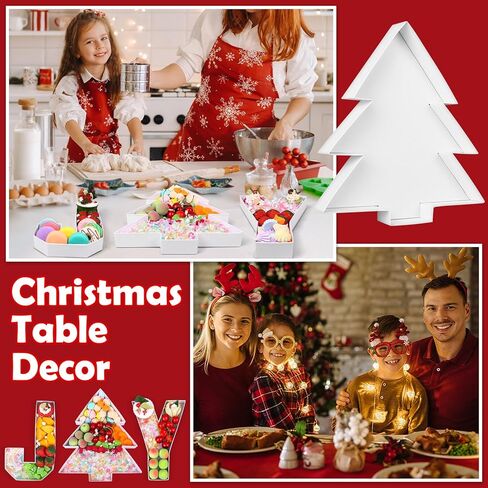 3 قطع من الورق المقوى القابل للتعبئة من أجل Charcuterie مقاس 10 بوصات على شكل شجرة عيد الميلاد، علبة قابلة للتعبئة، حلويات الشوكولاتة، حلوى كب كيك، صندوق ورقي لمستلزمات حفلات عيد الميلاد المزخرفة in Kuwait