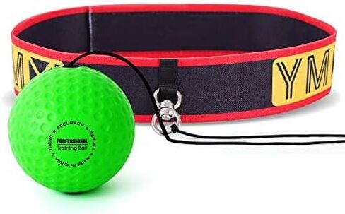 مجموعة كرات YMX BOXING Ultimate Reflex - 4 كرات رد فعل منعكس بالإضافة إلى 2 عصابة رأس قابلة للتعديل، رائعة للانعكاس والتوقيت والدقة والتركيز والتدريب على التنسيق بين اليد والعين للملاكمة وفنون القتال المختلطة وكراف ميجا in Kuwait