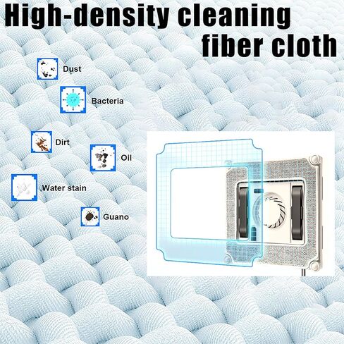 Electric Window Cleaning Robot kit with Two-Way Water Spraying 2500PA Vacuum Suction Perfect for High-Rise Outdoor Windows Cleaner in Saudi Arabia