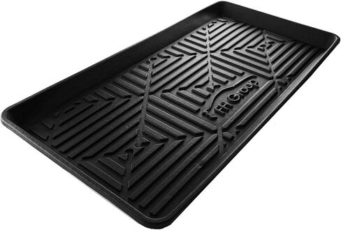 FH Group ClimaProof للحماية من جميع الأحوال الجوية، سجادة بطانة صينية البضائع متعددة الاستخدام تناسب معظم السيارات وسيارات الدفع الرباعي والشاحنات، مقاس 32 × 24 بوصة باللون الأسود in Kuwait