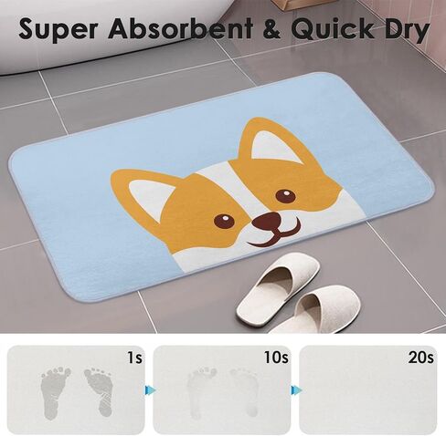 Bayson Snowflakes Imitation Cashmere Bath Mat, 17x30 Inch Winter Blue Snow Christmas Bath Rug Decorative Floor Mat, Non Slip Rubber Back and Strong Water Absorption for Bathroom Bedroom Decor in Saudi Arabia