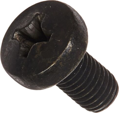 Small Parts M46MPP188B 18-8 Stainless Steel Pan Head Machine Screw, Black Oxide Finish, Meets DIN 7985, #2 Phillips, M4-0.7 Thread Size, 6 mm Length, Fully Threaded, Imported (Pack of 50) in Saudi Arabia