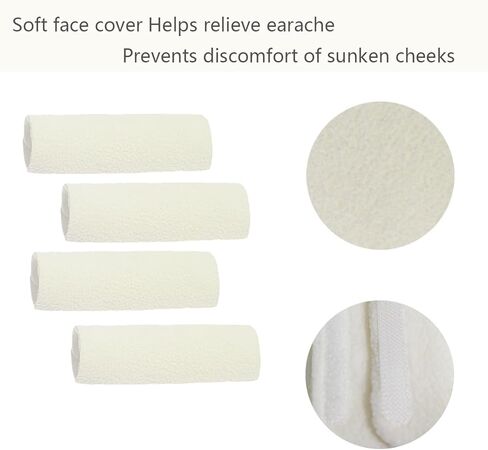 4 عبوات من أغطية أشرطة CPAP، غطاء حزام قناع CPAP، غطاء وسادة الوجه، أغطية حزام الرأس CPAP، وسادات وجه CPAP، لوازم CPAP مريحة (وردي) in Kuwait