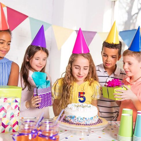 Suspender Trousers Birthday Number Candles, Red Blue Cake Candles Cartoon Cake Topper Candles Cake Decorations for Boys Kids Birthday Party Baby Shower Supplies (Number 5) in Saudi Arabia
