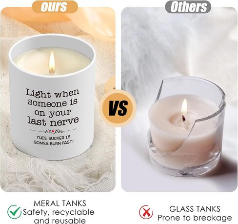 Christmas Gifts for Women, 10oz Candle Gift for Sister Best Friend, Funny Birthday Gifts for Coworkers Mom Girlfriend, Friendship Gifts Ideas, My Last Nerve Scented Soy Candle in Saudi Arabia