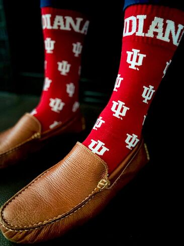 جوارب رسمية من NCAA Indiana Hoosiers، مقاس واحد، أحمر in Kuwait