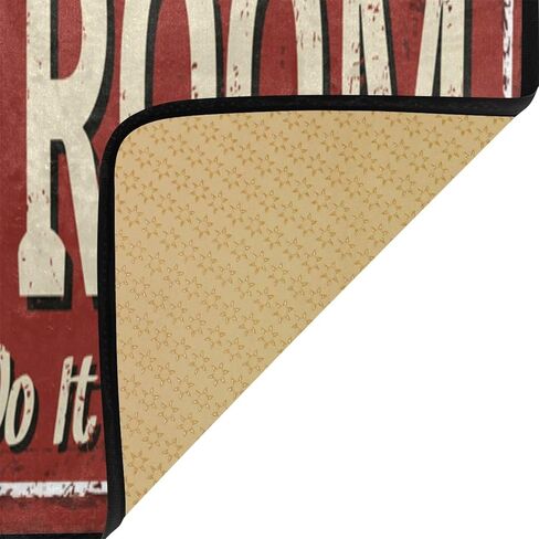 غرفة الغسيل خلفية حمراء المطبخ الحصير عدم الانزلاق البوليستر الحديثة داخلي في الهواء الطلق منطقة أكوا السجاد غرفة المعيشة حمام ممسحة ديكور المنزل عداء البساط 39 × 20 in Kuwait