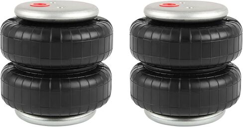 2 قطعة تعليق هوائي عالمي زنبركي مزدوج بيلو قياسي 2500 رطل 1/2 "npt منفذ واحد مجموعة تبختر ركوب الهواء مع تركيبات خرطوم الهواء in Kuwait