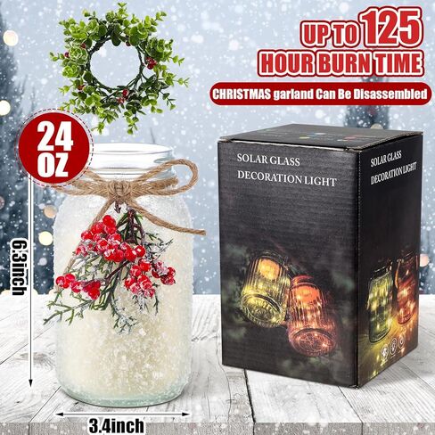 24 أوقية عيد الميلاد ديكور الشتاء ميسون جرة شمعة المعطرة التوت عيد الميلاد شمعة عيد الميلاد شموع ديكور شمعة لها الكبار المعلمين أمي ريفي حفلات عيد الميلاد in Kuwait