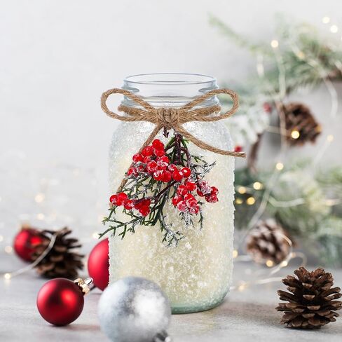 24 أوقية عيد الميلاد ديكور الشتاء ميسون جرة شمعة المعطرة التوت عيد الميلاد شمعة عيد الميلاد شموع ديكور شمعة لها الكبار المعلمين أمي ريفي حفلات عيد الميلاد in Kuwait