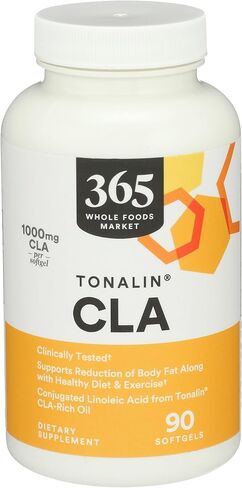 365 من Whole Foods Market، Tonalin Cla 1300 ملغ، 90 كبسولة هلامية in Kuwait