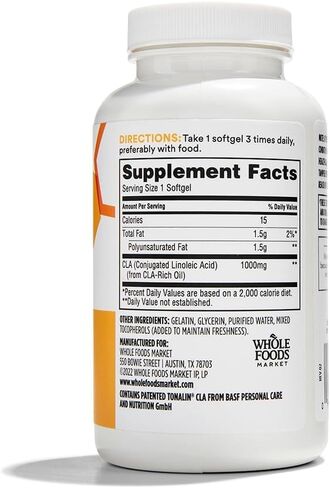 365 من Whole Foods Market، Tonalin Cla 1300 ملغ، 90 كبسولة هلامية in Kuwait