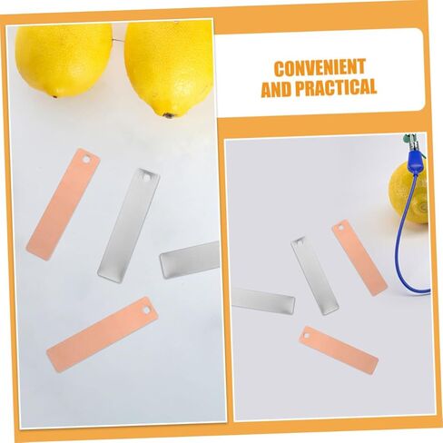 8 أزواج من ألواح قطب البطارية، شريط نحاسي من الأنود الزنك لبطارية الفاكهة، أنود لتجربة طلاء الزنك، لمستلزمات تجربة بطارية الفاكهة بالزنك الكهربائي in Kuwait