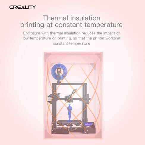 Original Fireproof and Dustproof 3D Printer Enclosure Tent Compatible with Creality CR-10S Pro V2 Ender 5 Plus CR10 S4 CR20 3D Printer Constant Temperature Protective Cover (Large) in Saudi Arabia
