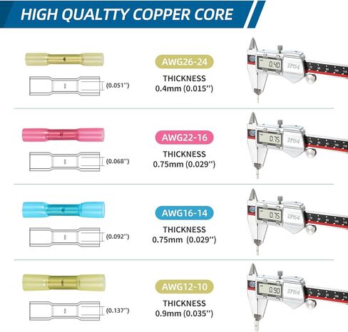12-10 AWG 80 قطعة من موصلات المؤخرة المنكمشة بالحرارة in Kuwait