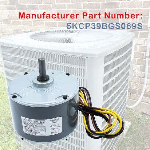 5KCP39BGS069S استبدال محرك مروحة المكثف مع مكثف، 1/10 حصان، 1100 دورة في الدقيقة، 208-230 فولت، 60 هرتز، 48 إطار متوافق مع فاسكو G3907، GE 3907، Genteq 3S001، Dayton 6DLL0 AC/مكيف الهواء in Kuwait