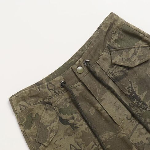 بنطال نسائي كاجوال فضفاض مموه للعمل في الشارع مع بنطال بأرجل واسعة برباط in Saudi Arabia