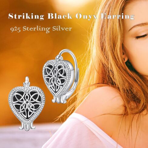 أقراط Conch Hoops سلتيك، أقراط ثقب الغضروف 14 مم، أقراط هيليكس من الفضة الإسترلينية، طوق حلقة الأنف المزدوجة، مجوهرات ثقب الغضروف للجسم هدايا أيرلندية للنساء والرجال لا تسبب الحساسية (زوج) in Kuwait