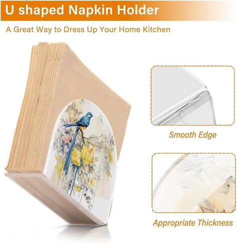 Funny Snowman Christmas Napkin Holder for Tables Paper Cocktail Napkin Holders for Kitchen and Dinning, Acrylic Dinner Napkin Dispenser for Restaurant Home Decor Bar Accessories 1 Pack in Saudi Arabia