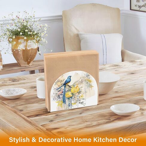 Funny Snowman Christmas Napkin Holder for Tables Paper Cocktail Napkin Holders for Kitchen and Dinning, Acrylic Dinner Napkin Dispenser for Restaurant Home Decor Bar Accessories 1 Pack in Saudi Arabia