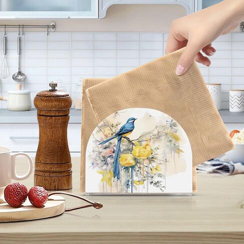 Funny Snowman Christmas Napkin Holder for Tables Paper Cocktail Napkin Holders for Kitchen and Dinning, Acrylic Dinner Napkin Dispenser for Restaurant Home Decor Bar Accessories 1 Pack in Saudi Arabia