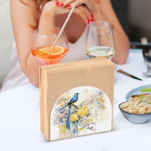 Funny Snowman Christmas Napkin Holder for Tables Paper Cocktail Napkin Holders for Kitchen and Dinning, Acrylic Dinner Napkin Dispenser for Restaurant Home Decor Bar Accessories 1 Pack in Saudi Arabia