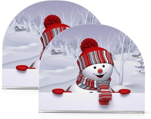 Funny Snowman Christmas Napkin Holder for Tables Paper Cocktail Napkin Holders for Kitchen and Dinning, Acrylic Dinner Napkin Dispenser for Restaurant Home Decor Bar Accessories 1 Pack in Saudi Arabia
