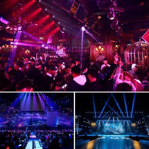 مصباح DJ برأس متحرك من Seven Stars، ضوء مسرح LED عنكبوت 8 عوارض، أوضاع التحكم الرئيسية/DMX/الصوت/التلقائي، إضاءة RGBW 4 في 1 لحفلات الزفاف، والكاريوكي، والديسكو، وعرض الضوء والأحداث (عبوة واحدة) in Kuwait