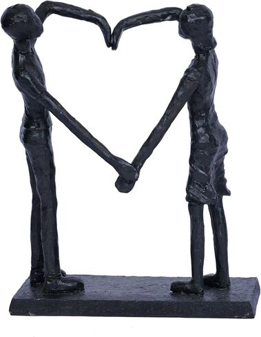 Couple Statue Love Figurine Iron Sculpture Home Decor Modern Abstract Decorative Anniversary Wedding Gifts for Couple Iron Romantic Passionate Love Ornament for Couples Valentines in Saudi Arabia