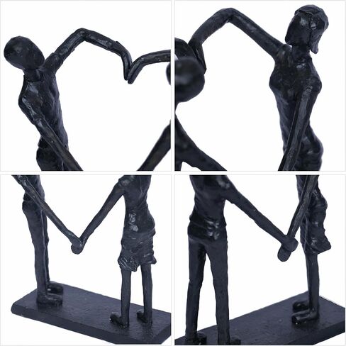 Couple Statue Love Figurine Iron Sculpture Home Decor Modern Abstract Decorative Anniversary Wedding Gifts for Couple Iron Romantic Passionate Love Ornament for Couples Valentines in Saudi Arabia