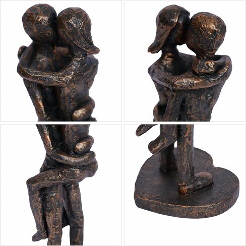 Couple Statue Love Figurine Iron Sculpture Home Decor Modern Abstract Decorative Anniversary Wedding Gifts for Couple Iron Romantic Passionate Love Ornament for Couples Valentines in Saudi Arabia