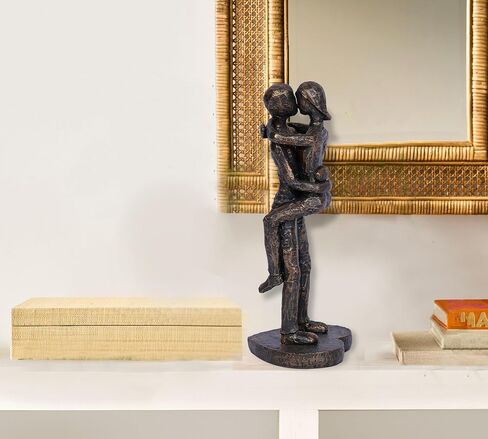 Couple Statue Love Figurine Iron Sculpture Home Decor Modern Abstract Decorative Anniversary Wedding Gifts for Couple Iron Romantic Passionate Love Ornament for Couples Valentines in Saudi Arabia
