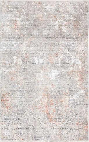 SAFAVIEH Dream Collection 2' x 8' Grey/Multi DRM429G Modern Abstract Premium Viscose Runner Rug in Saudi Arabia