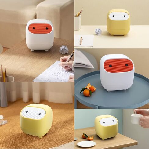 سلة مهملات صغيرة مع غطاء، علبة نفايات مع غطاء من نوع الضغط، سلة مهملات المكتب، سلة مهملات بلاستيكية صغيرة، سلة قمامة مضادة للحمام، المكتب، المطبخ، المكتب، طاولة القهوة in Kuwait