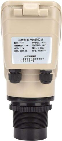 Ultrasonic Level Meter,TL-CMP-70FT DC24V Ultrasonic Water Gauge Tank Level Gauge Digital Display Transmitter Water Meter Sensor 0-5 meters / 0-10 meters / 0-15 meters(0-5 Meters) in Saudi Arabia