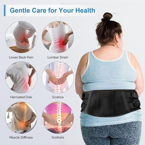 Heating Pad - Portable Heating Pad - Heating Pad for Back Cordless Heating Pad with Massager for Back Pain Relief, Portable Back Massager Wearable Heating Pad Christmas Gifts for Women Gifts for mom in Saudi Arabia