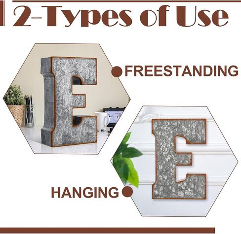 Vercraft Galvanized Eat Sign Metal Letter Eat Decorative Tabletop Sign Rustic Wall Hanging or Freestanding Decor 3D Vintage Large Shelf Decor for Kitchen Home Office Coffee Decoration in Saudi Arabia