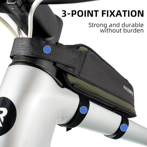 ROCKBROS Bike Top Tube Bag Bike Frame Bag Bike Triangle Bag Small Aerodynamic Bag for Triathlon and Gravel Bikes in Saudi Arabia