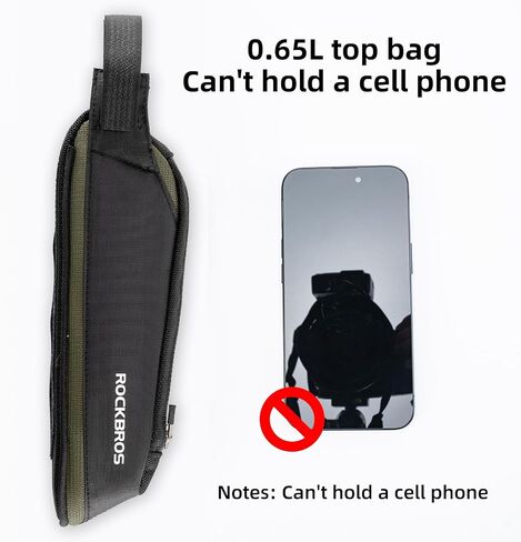 ROCKBROS Bike Top Tube Bag Bike Frame Bag Bike Triangle Bag Small Aerodynamic Bag for Triathlon and Gravel Bikes in Saudi Arabia