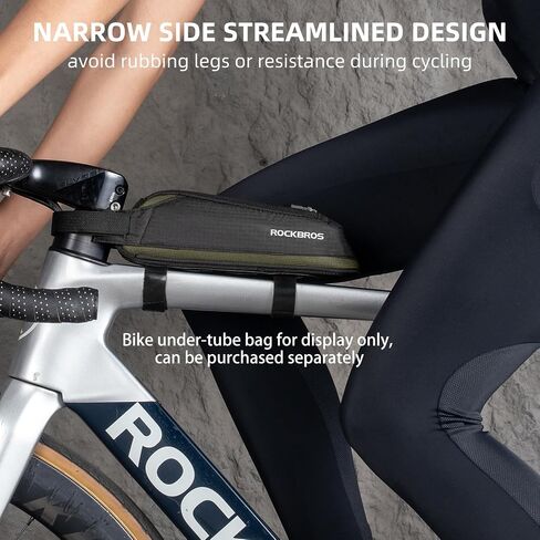 ROCKBROS Bike Top Tube Bag Bike Frame Bag Bike Triangle Bag Small Aerodynamic Bag for Triathlon and Gravel Bikes in Saudi Arabia