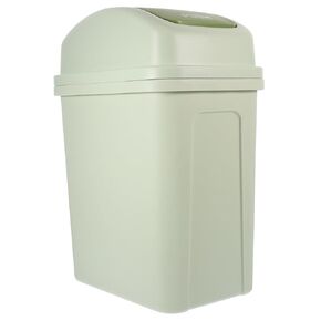 PRETYZOOM Garbage Container Room Office Capacity Rubbish Living Outdoor Small with Household Slim Plastic Holder Can Waste Recycling Kitchen Gallon Bucket Lid Swing Thicken for Wastebasket