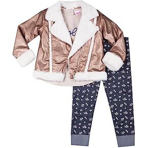 Little Lass Little Girl's 3 Piece Jacket and Pants Set, Sizes 4-12