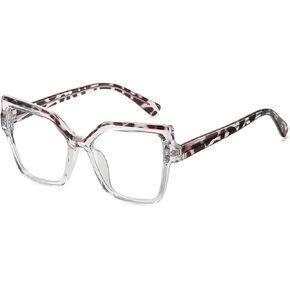 helena Square Blue Light Blocking Reading Glasses Anti Glare Digital Reader Women's Oversized Blue Light Reading Glasses